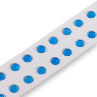 Blaue Achat-Cabochon-Perlen, rund, glatt, 8 mm, 20 Stück