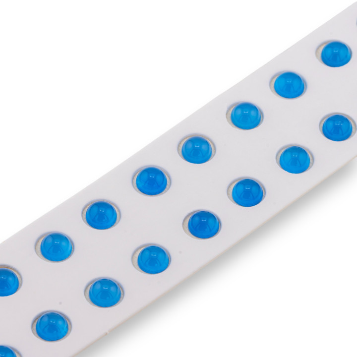 Μπλε Αχάτης Cabochon Beads Στρογγυλές λείες 8mm 20τμχ