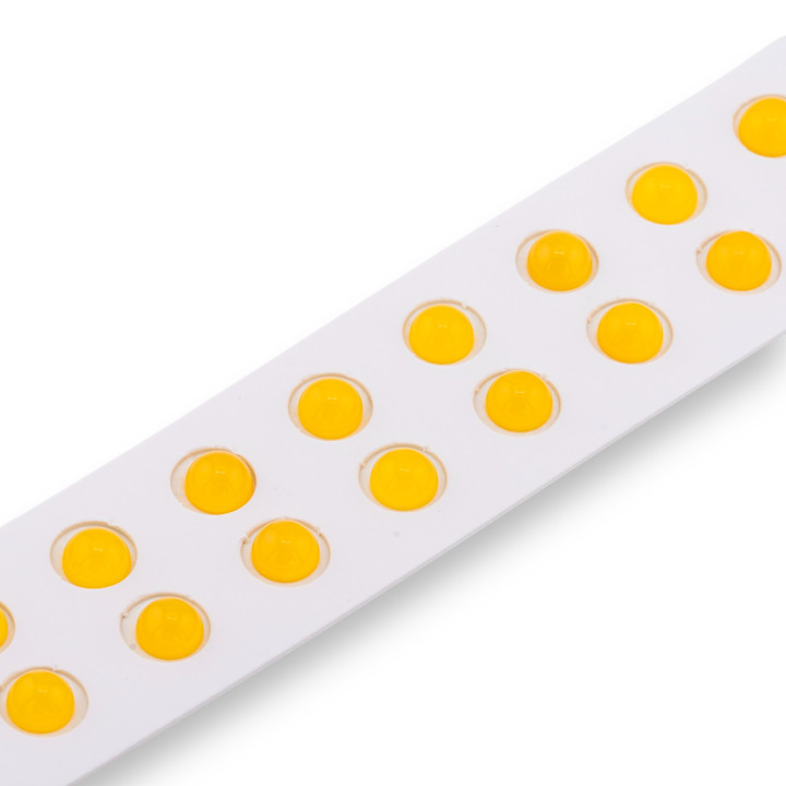 Yellow Agate Cabochon Beads Round Smooth 8mm 20pcs