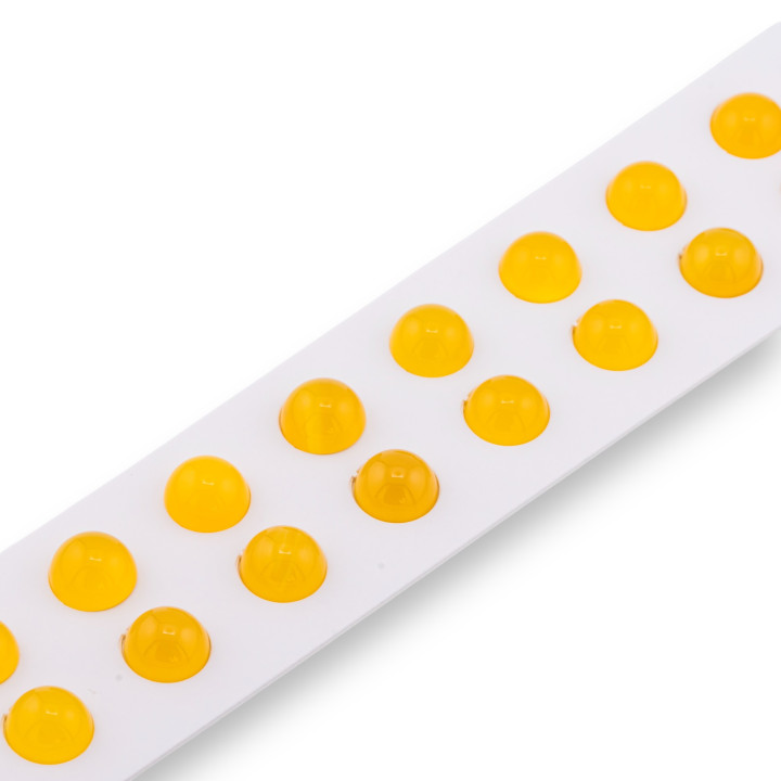 Perles Cabochon Agate Jaune Ronde Lisse 10mm 20pcs