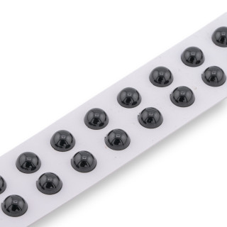 Μαύρος Αχάτης Cabochon Beads Στρογγυλές λείες 10mm 20τμχ