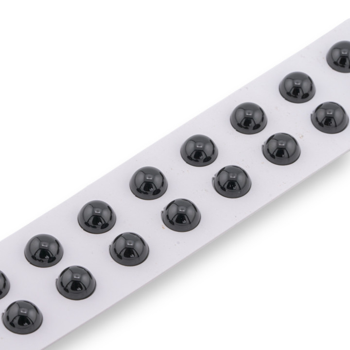 Cuentas de cabujón de ágata negra redondas lisas 10 mm 20 piezas