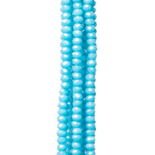 Cristalli Rondelle Sfaccettate 3x2mm 10 Fili Su Filo Di Cotone Pronti all'uso MOD14