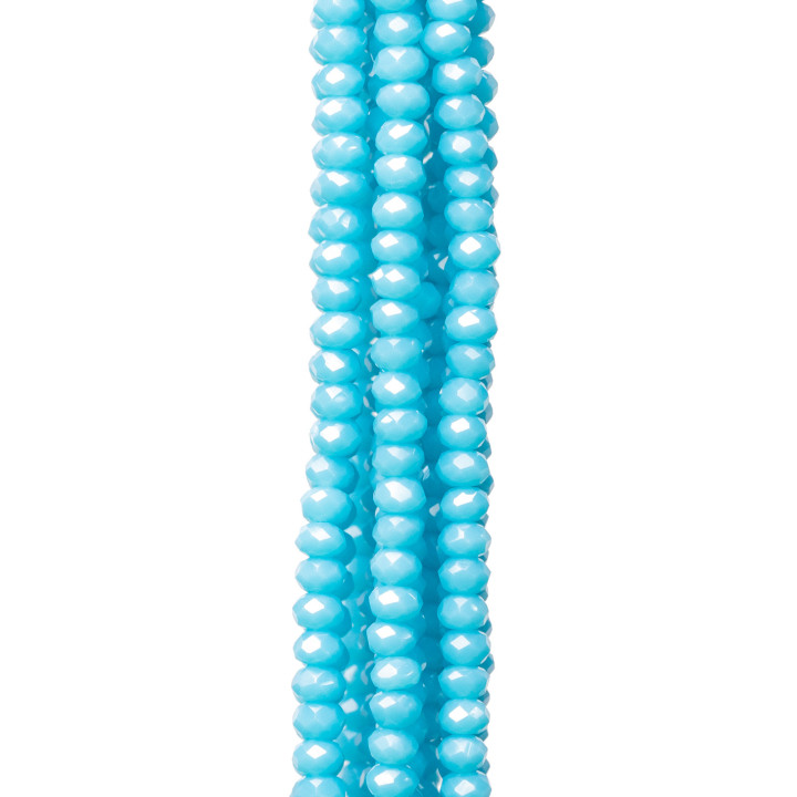 Cristalli Rondelle Sfaccettate 3x2mm 10 Fili Su Filo Di Cotone Pronti all'uso MOD14