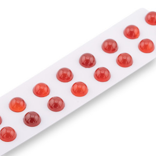 Perline Cabochon Agata Rossa Tondo Liscio 10mm 20pz