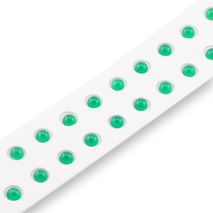 Green Agate Cabochon Beads Round Smooth 6mm 24pcs