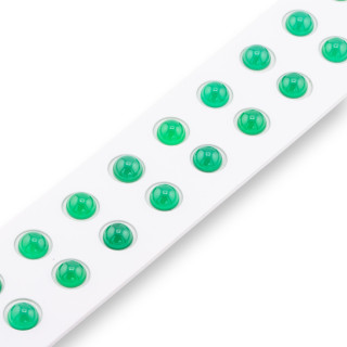 Perline Cabochon Agata Verde Tondo Liscio  8mm 20pz