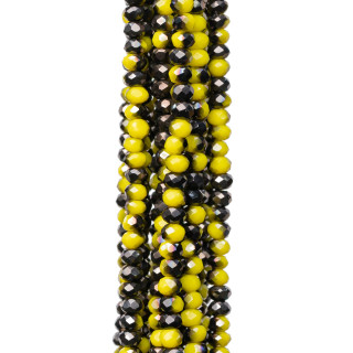 Cristalli Rondelle Sfaccettate 3x2mm 10 Fili Su Filo Di Cotone Pronti all'uso MOD18