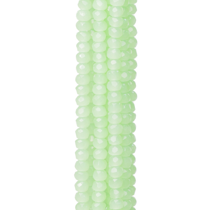 Cristalli Rondelle Sfaccettate 3x2mm 10 Fili Su Filo Di Cotone Pronti all'uso MOD26