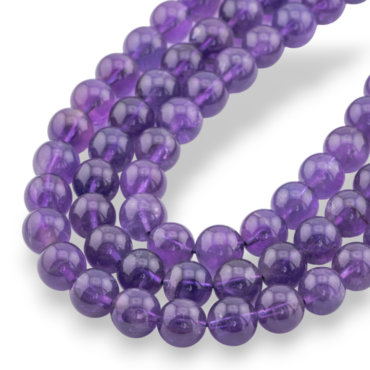 Amethyst Round Smooth 10mm First Choice Intense