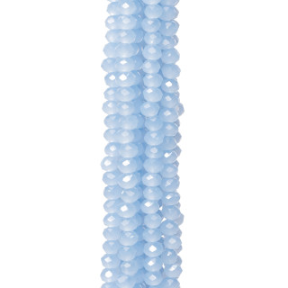 Crystals Faceted Rondelle 3x2mm 10 σκέλη σε βαμβακερή κλωστή Έτοιμο για χρήση MOD29