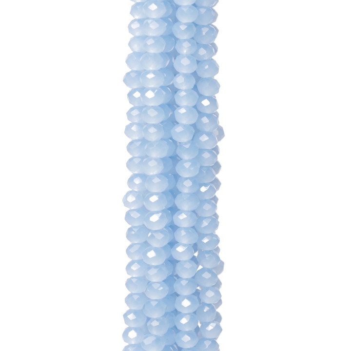 Cristalli Rondelle Sfaccettate 3x2mm 10 Fili Su Filo Di Cotone Pronti all'uso MOD29