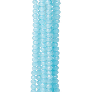 Cristalli Rondelle Sfaccettate 3x2mm 10 Fili Su Filo Di Cotone Pronti all'uso MOD30