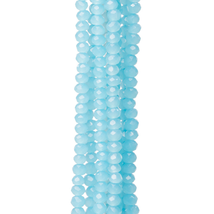 Cristalli Rondelle Sfaccettate 3x2mm 10 Fili Su Filo Di Cotone Pronti all'uso MOD30