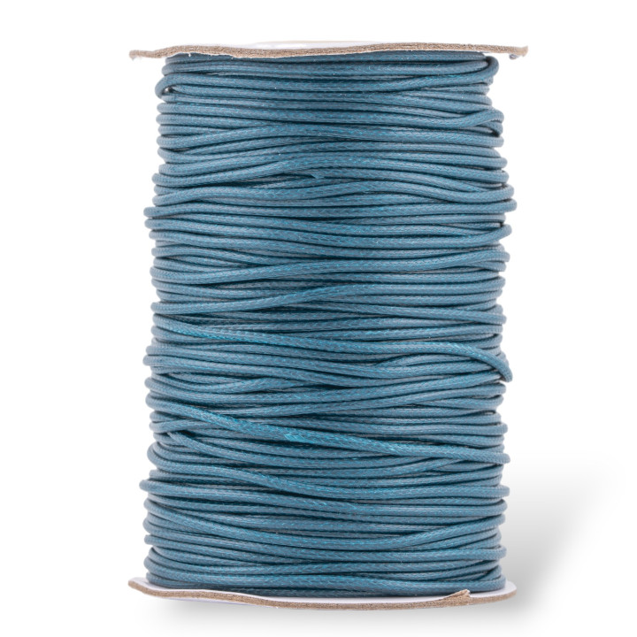 Cord Waxed Cotton Cord 1.5mm 80 Meters Dark Teal