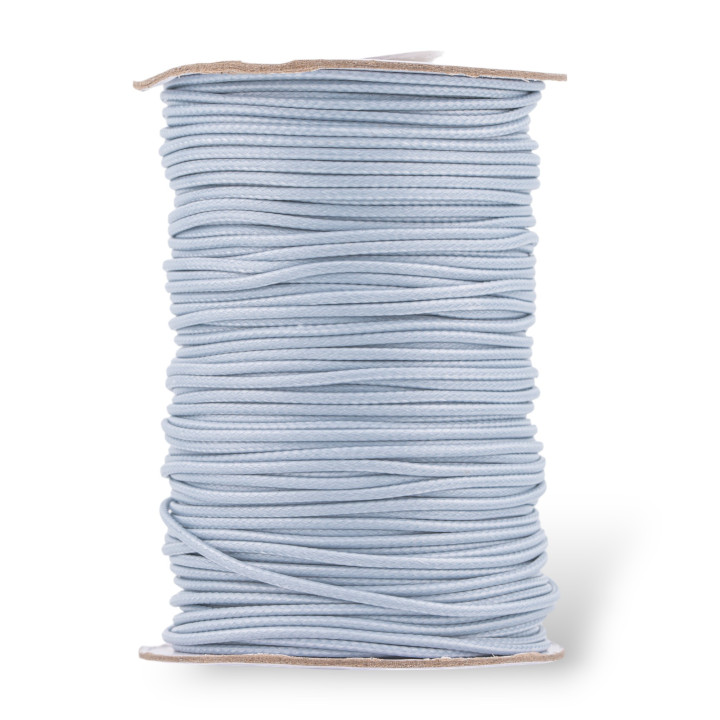 Cord Waxed Cotton Cord 1.5mm 80mt Light Grey