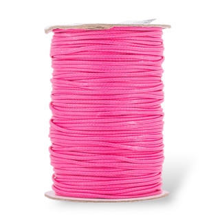 Cordone Cordoncino In Cotone Cerato 1,5mm 80mt Rosa Intenso