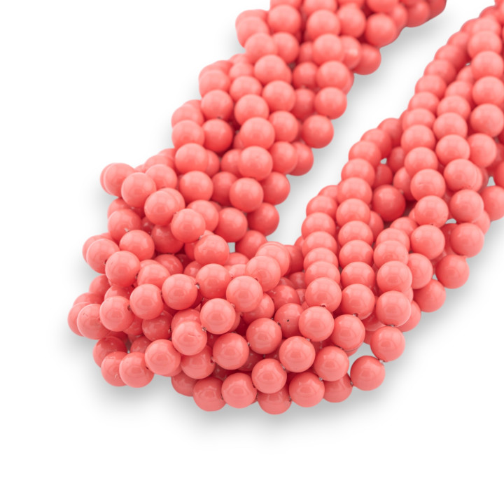 Mallorca Pearls Pink Round Smooth 6mm