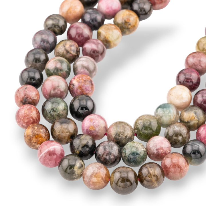 Tourmaline Multicolor Rough Round Smooth (ZSB) 11mm