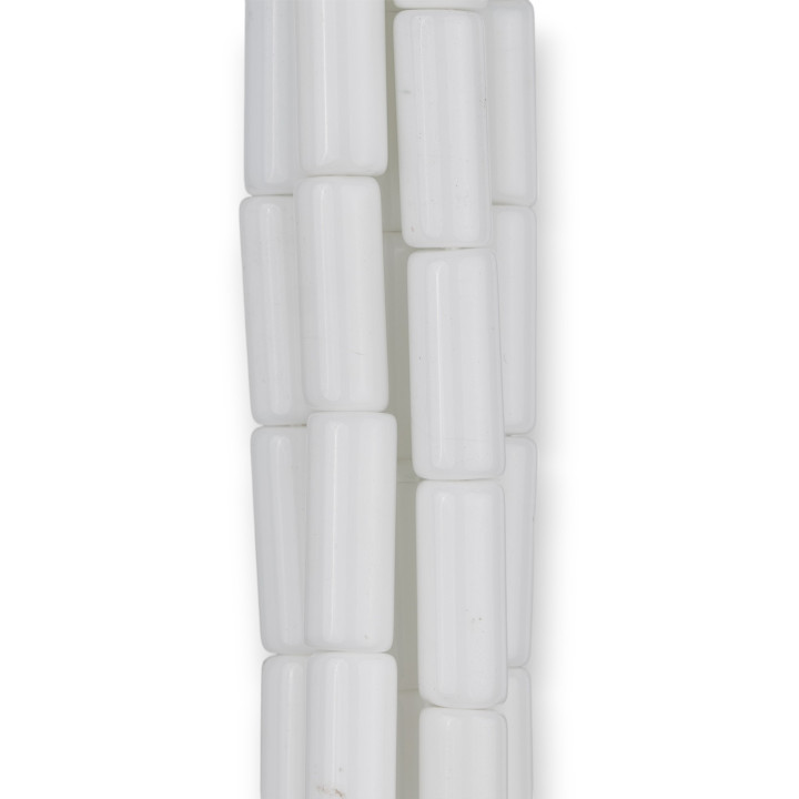 Κύλινδρος Λευκός Αχάτης Synt 08x20mm