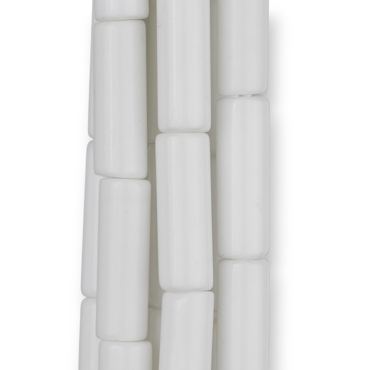 Cilindro Agata Blanca Synt 10x30mm