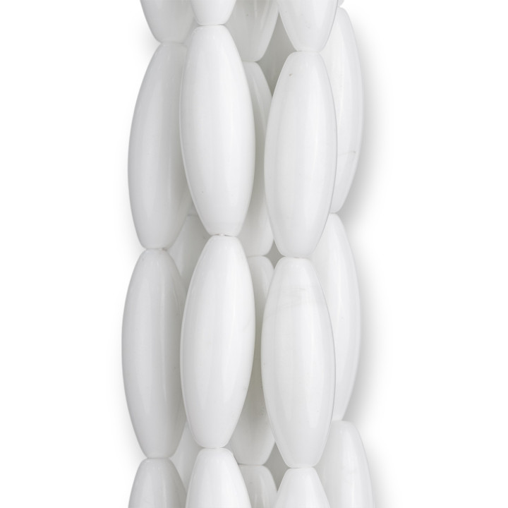 Weißer Achatreis 10x30mm