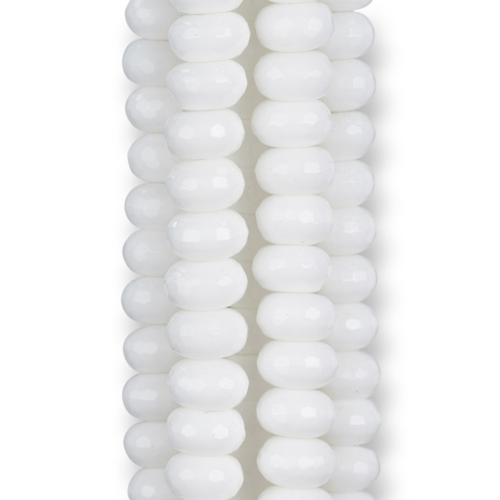 Λευκός Αχάτης Rondelle Faceted Synt 10x05mm