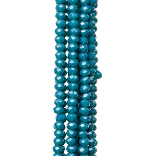 Cristalli Rondelle Sfaccettate 3x2mm 10 Fili Su Filo Di Cotone Pronti all'uso MOD50