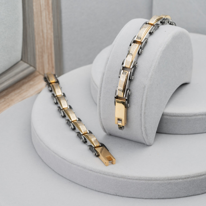 Bracciale di Acciaio Larghezza  7mm Mod19164