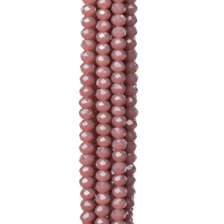 Cristalli Rondelle Sfaccettate 3x2mm 10 Fili Su Filo Di Cotone Pronti all'uso MOD53