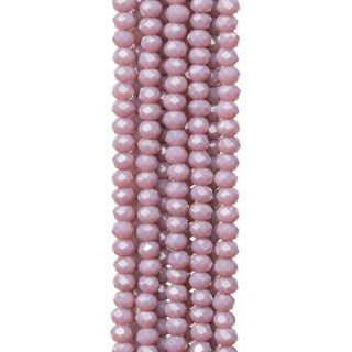 Cristaux Rondelle à Facettes 3x2mm 10 Brins Sur Fil de Coton Prêt à l'emploi MOD55