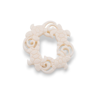 Bone Component 37x40mm 4 Turtles 1pc