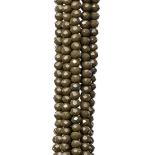 Cristalli Rondelle Sfaccettate 3x2mm 10 Fili Su Filo Di Cotone Pronti all'uso MOD7