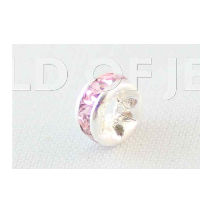 Messing Strass Unterlegscheiben Abstandshalter Tschechische Republik Qualität 04mm Silber 100 Stück Rosa