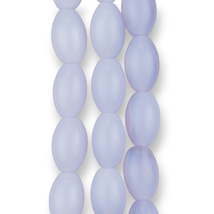 Ópalo Sintético Azul Claro Arroz 10x16mm