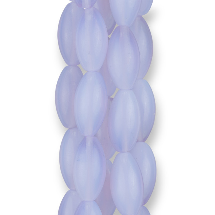 Ópalo Sintético Azul Claro Arroz 10x20mm