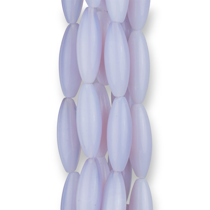 Ópalo Sintético Azul Claro Arroz 10x30mm
