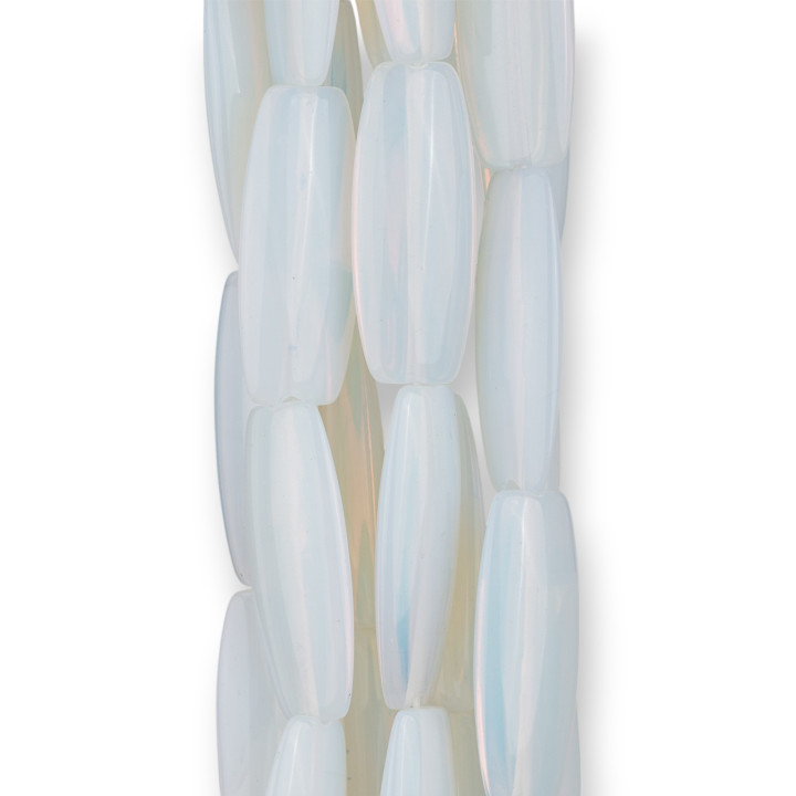 Synthetic Opal Flat Oval 12x30mm