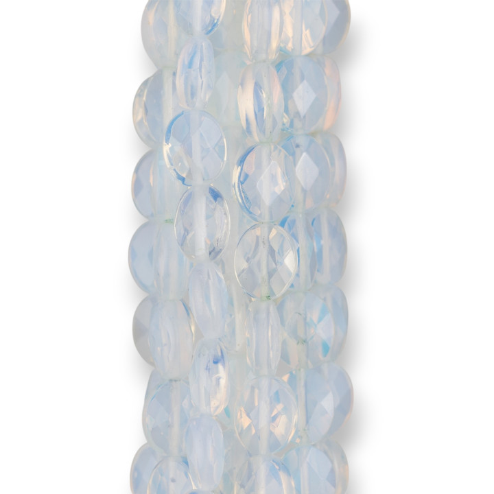 Synthetic Opal Flat Oval Faceted 08x10mm