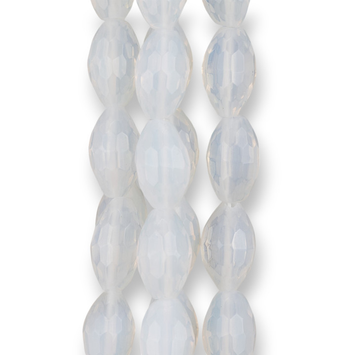 Συνθετικό Opal Rice Faceted 10x16mm