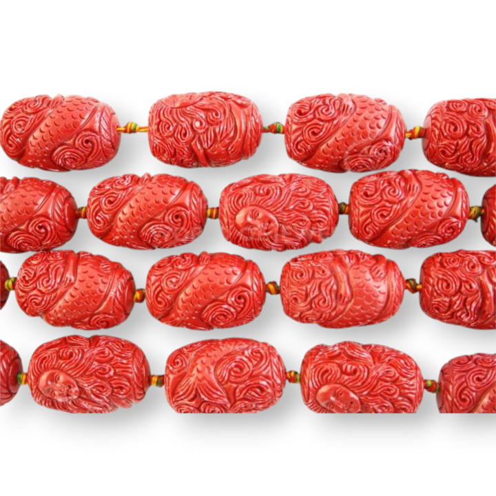 Resina Barilotto 15x25mm 12pz Rosso