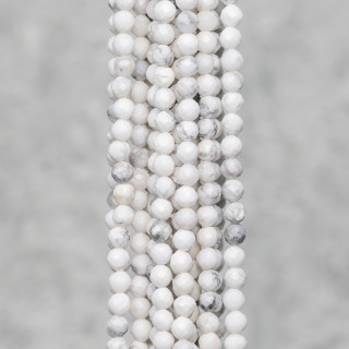 Aulite White Faceted Diamond Cut 3,5mm