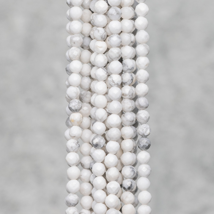 Aulita Blanca Talla Diamante Facetado 3,5mm