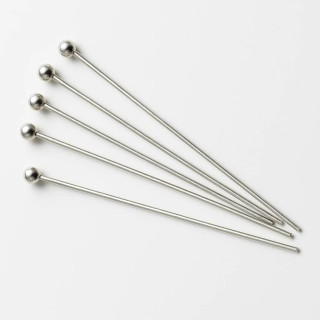 Chiodini Spilli Di Argento 925 70mm Filo 0,50mm Argentato 5 Grammi 30pz Ca.