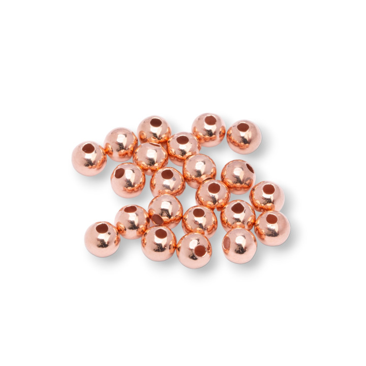 Intercalaire Argent 925 Boules 4mm Trou 1.5mm 5gr 50pcs env. Or Rose