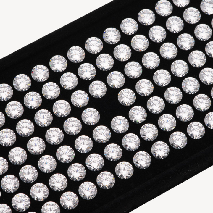 Zircone Cubique Pierre Précieuse Coupe Ronde Zircon 5mm 100pcs