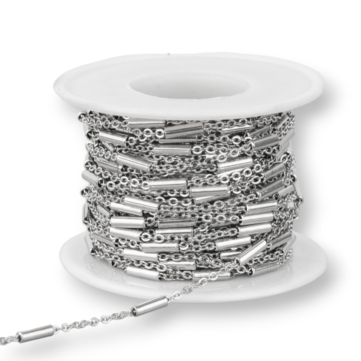 Catena Di Acciaio Forzatina Con Cilindro 3,0mm 10 Metri