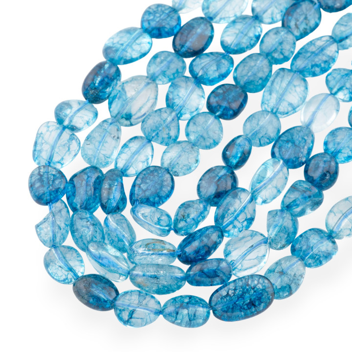 Blue Rock Crystal Tumbled Stone 8-10mm