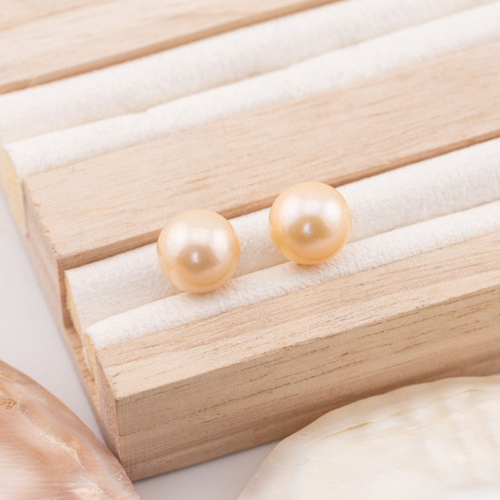 River Pearls 1 Hole Baroque (SEZ) 10-10.5mm 1Pair Pink