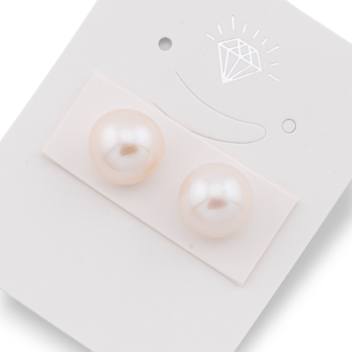 River Pearls 1 Hole Baroque (SEZ) 10.5-11mm 1Pair White